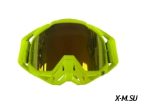 Очки мотокросс 100% XD3-27 коробка цв. оправы Желтый цв. стекла Желтый