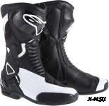 Мотоботы STELLA S-MX 6 BLACK WHITE VENT