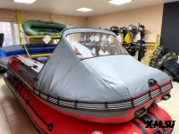 Носовой тент MISHIMO 420 RIVER FJET PRO т.серый