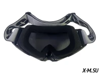 Очки мотокросс 100% XD3-4 коробка цв. оправы Черный цв. стекла Затемненный