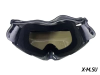 Очки мотокросс 100% XD3-10 коробка цв. оправы Черный цв. стекла Затемненный матовый