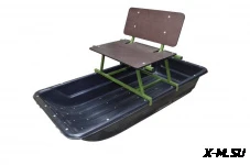 Сиденье высокое складное в сани-волокуши