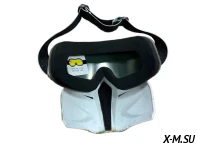 Очки зимние HETOSHI Face Mask FJ026A (двойное стекло) цв.Камуфляж(пиксель) цв.стекла мультипринт