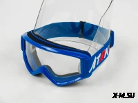 Очки для мотокросса ATAKI HB-319 синие глянцевые