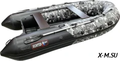 Надувная лодка Хантер 380 ПРО КМФ ХАКИ НАТО