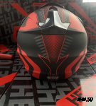 Шлем кроссовый HETOSHI XD1-186 цв. Черно-красный  р. S