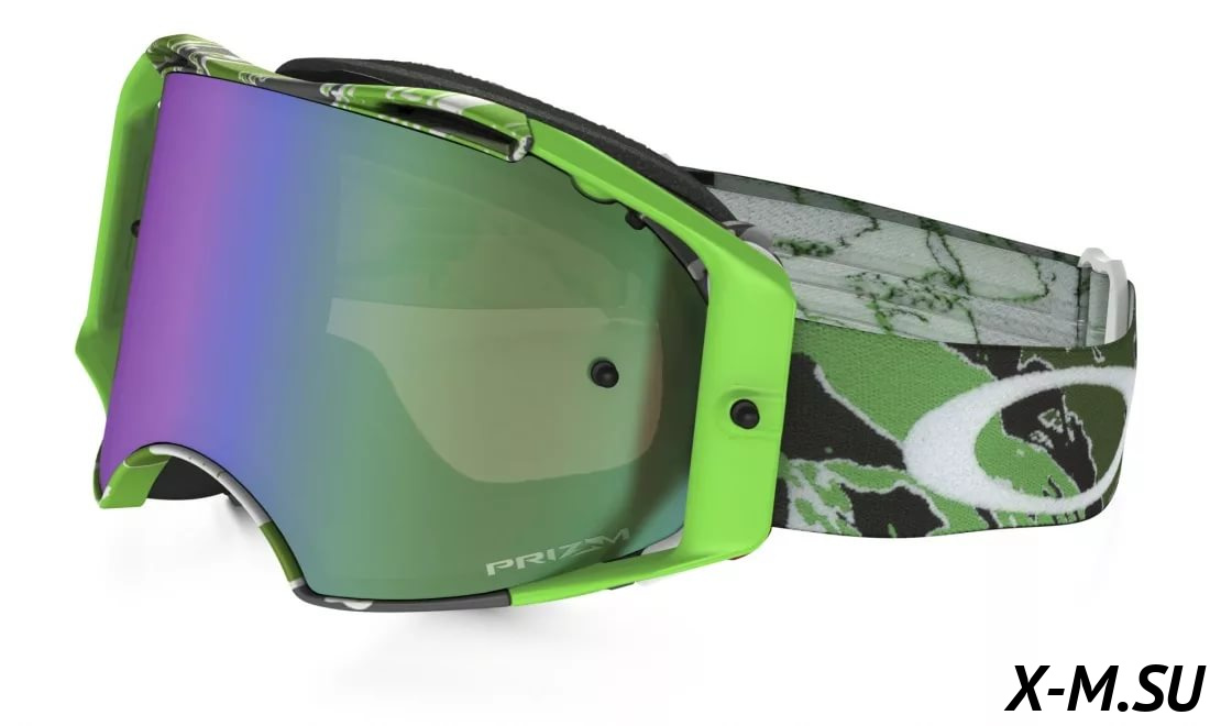 Очки для мотокросса OAKLEY Airbrake Equalizer синие-желтые / зеленая Prizm MX (OO7046-77) Очки для мотокросса OAKLEY Airbrake Equalizer синие-желтые / зеленая Prizm MX (OO7046-77)