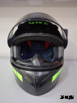 Шлем интеграл HETOSHI XD1-225 цв. Черно-зеленый  р. S