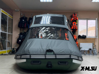 Ходовой комб. (носовой+основной) тент MISHIMO 420 RIVER FJET PRO тем.серый (7)