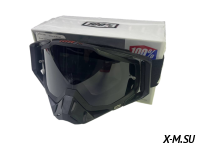 Очки мотокросс 100% XD3-4 коробка цв. оправы Черный цв. стекла Затемненный