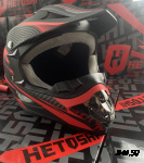 Шлем кроссовый HETOSHI XD1-186 цв. Черно-красный  р. S