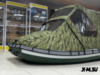 Ходовой комб. (носовой+основной) тент MISHIMO 390 RIVER FJET PRO кмф зеленый (6)