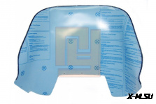 Стекло ветровое для снегохода Yamaha BRAVO 250 T (высота 47см, толщина 2мм, ПЭТг)
