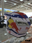 Шлем кроссовый HETOSHI RED BULL XD1-86 цв. Бело-фиолетовый р. M 