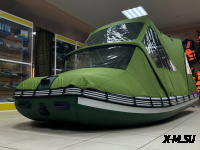 Ходовой комб. (носовой+основной) тент MISHIMO 400 RIVER JET зеленый