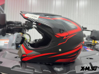 Шлем кроссовый HETOSHI AD3-5  цв. Черно-оранжевый  р. S