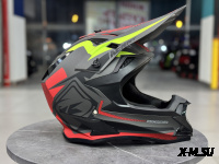 Шлем кроссовый HETOSHI XD1-51 цв. Черно-серо-красно-желтый матовый р. XL 