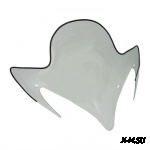 Стекло ветровое для снегохода Yamaha RX-1MTX 2009 увеличенное (высота 53см, толщина 2мм, ПЭТг)