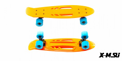 Скейтборд KROSTEK 22&quot; пластик PC22 #12 / ORANGE