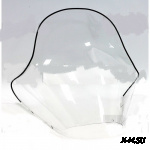 Стекло ветровое высокое для снегохода Yamaha (высота 65см, толщина 2мм, ПЭТг)