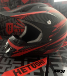 Шлем кроссовый HETOSHI XD1-186 цв. Черно-красный  р. S